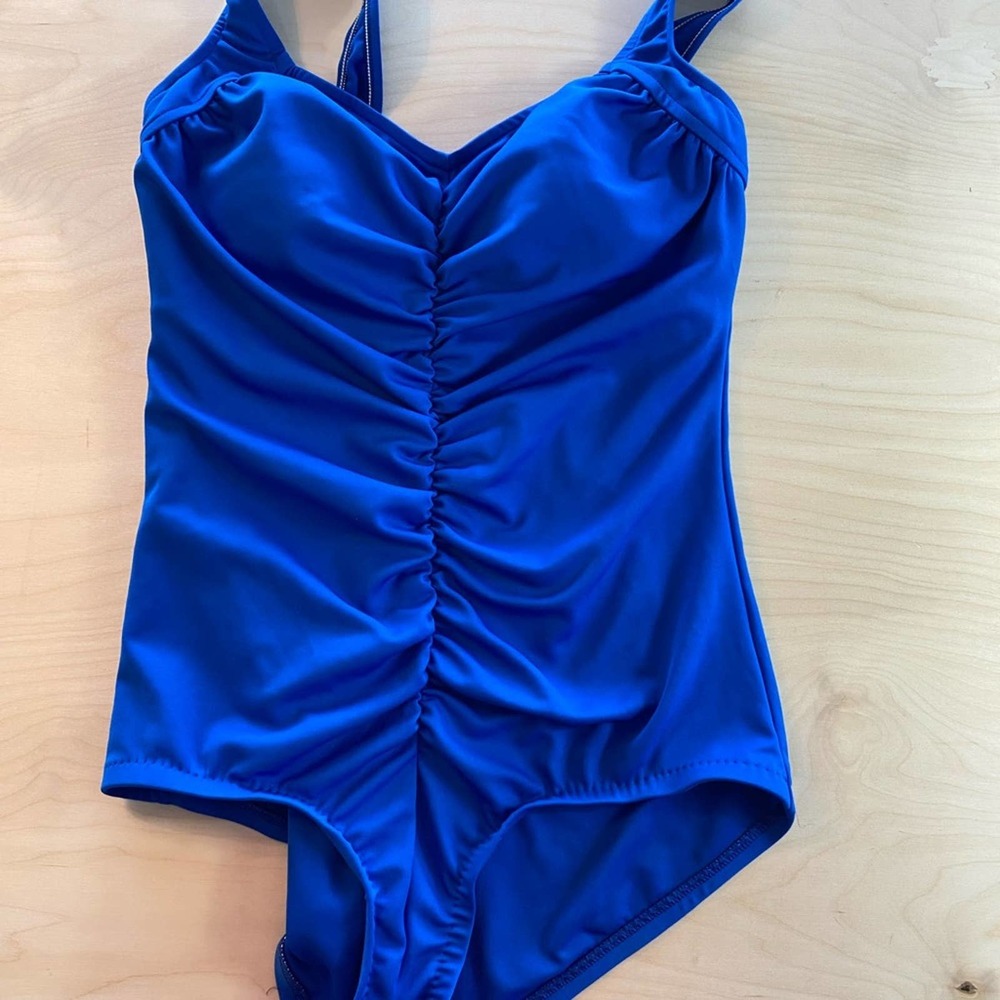 Maxine of Hollywood Blue One Piece Swimsuit
